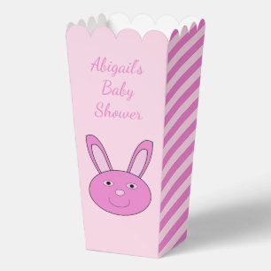 Süße rosa Baby-Mädchen-Hasen-Gesicht Frühling Oste Geschenkschachtel