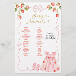 Süße rosa Babykleidung Baby-Tiere Spiel Schild