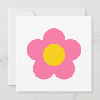Süße rosa Blume Dankeskarte