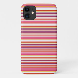 Süße rosa braune Streifen Case-Mate iPhone Hülle