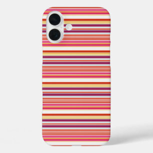 Süße rosa braune Streifen iPhone 16 Plus Hülle