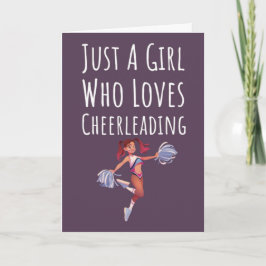 Süße rosa Cheerleader-Karten für Baby-Mädchen Kind Karte