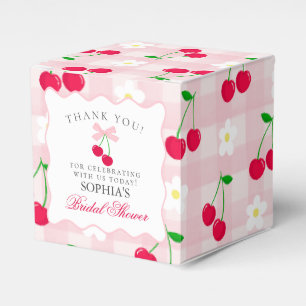 Süße rosa Cherry Coquette Brautparty-Geschenkbox Geschenkschachtel