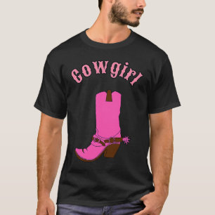 Süße rosa Cowgirl-Stiefel T-Shirt