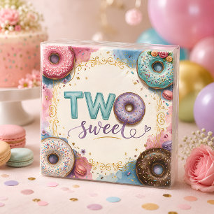 Süße rosa Donut-Themenwelt Serviette