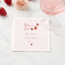 Süße rosa Erdbeere Beere In Love Brautparty