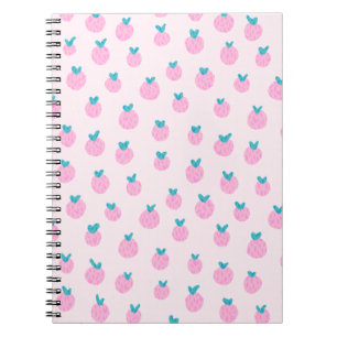Süße rosa Erdbeermuster – Kawaii Mädchenstyle Notizblock