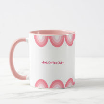 Süße rosa feminine Kaffeetasse