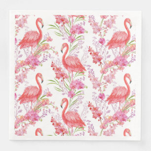 Süße rosa Flamingo-Muster-Party-Papier-Servietten Serviette