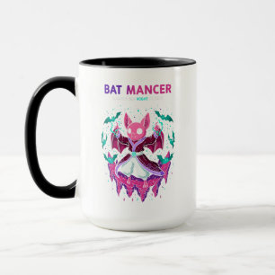 Süße rosa Fledermaus-Magierin, die unheimliche Fle Tasse