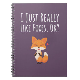 Süße rosa Fuchs Geschenke für sie für Kinder Baby Notizblock