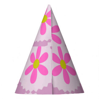 Süße rosa Gänseblümchen-Geburtstagsfeierhut Partyhütchen