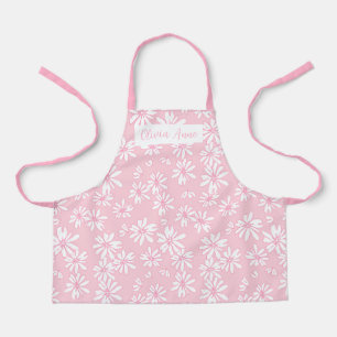 Süße rosa Gänseblümchen Schürze für Mädchen