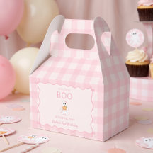 Süße rosa Geister Halloween Geburtstagsgeschenkbox
