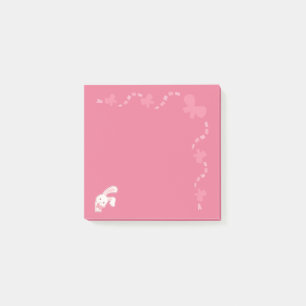 Süße rosa Hasenband-Post-it-Notizblock Post-it Klebezettel
