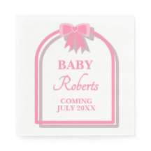 Süße rosa Herz Mädchen Baby Shower