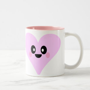 SÜSSE ROSA HERZEN VALENTINSTAG-TASSE ZWEIFARBIGE TASSE