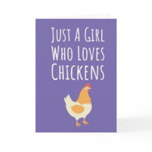Süße rosa Hühnerkarten für Mädchen Bauernhoftiere 