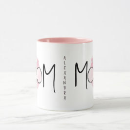 Süße rosa Katze Mutter Muttertag Personalisiert  Tasse