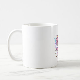 Süße rosa Kawaii-Dämonenjägerin mit magischem Schw Kaffeetasse