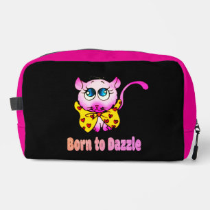 Süße rosa Kitty - Geboren, um Kunst zu blenden Waschbeutel