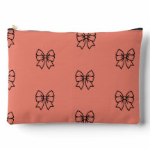 Süße Rosa Koketten-Schleifen-Muster-Bleistift-Etui