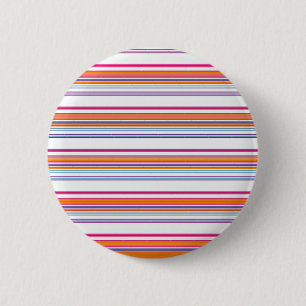 Süße rosa orange Streifen Button
