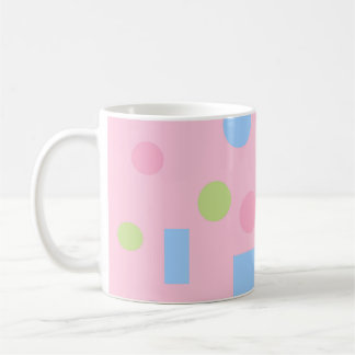 Süße rosa Pastell-Tupfen-Geburtstags-Verpackungspa Kaffeetasse