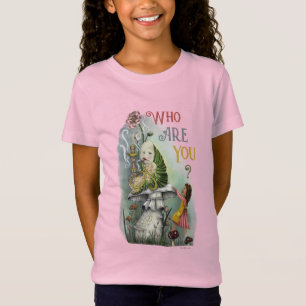Süße rosa Raupe in Alice im Wunderland Kunst T-Shirt