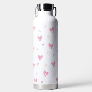 Süße rosa Schleifen Ästhetik Wasserflasche Trinkflasche