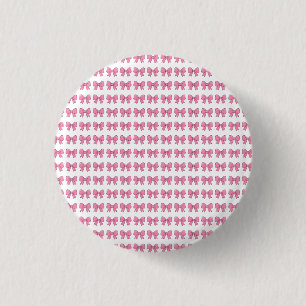 Süße rosa Schleifenband Design – Mädchenhaftes Kaw Button