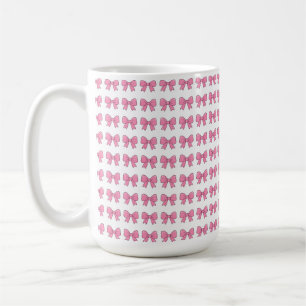 Süße rosa Schleifenband Design – Mädchenhaftes Kaw Kaffeetasse