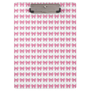 Süße rosa Schleifenband Design – Mädchenhaftes Kaw Klemmbrett