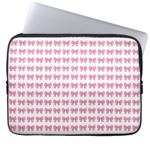 Süße rosa Schleifenband Design – Mädchenhaftes Kaw Laptopschutzhülle