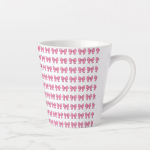 Süße rosa Schleifenband Design – Mädchenhaftes Kaw Milchtasse
