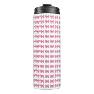 Süße rosa Schleifenband Design – Mädchenhaftes Kaw Thermosbecher