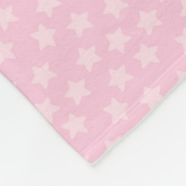 Süße rosa Sterne Fleecedecke