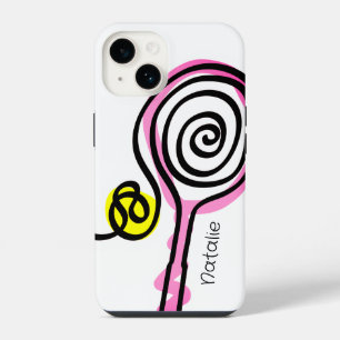 Süße rosa Tennisschläger Case-Mate iPhone 14 Hülle