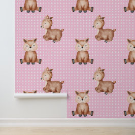 Süße rosa Tiere Tapete