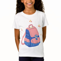 Süße rosa und blaue Schulrucksack"
