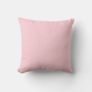 Süße rosa und weiße Tupfen Kissen