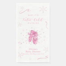 Süße rosa Winter-Schneeflocken-Ballerina-Baby-Part