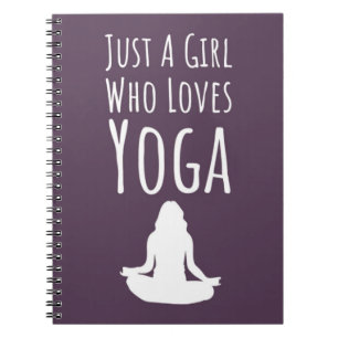 Süße rosa Yoga-Geschenke für Mädchen für Kinder fü Notizblock