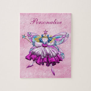 Süße rosa Zuckerpflaumen-Fee Puzzle