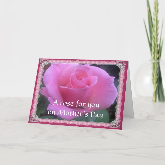 Süße Rose Karte (Vorderseite)