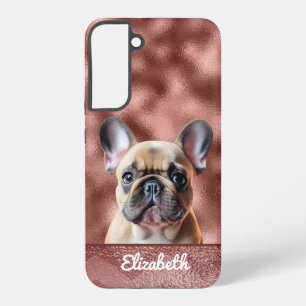 Süße Roségold-Rosa Französische Bulldogge Hübsch C Samsung Galaxy Hülle