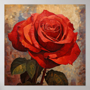 Süße Rosen Botanische Wandkunst DIY-Dekoration Poster