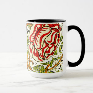 Süße Rosen Vintage William Morris Tapete Tasse