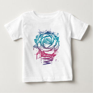 Süße Rosenfarbe Baby T-shirt