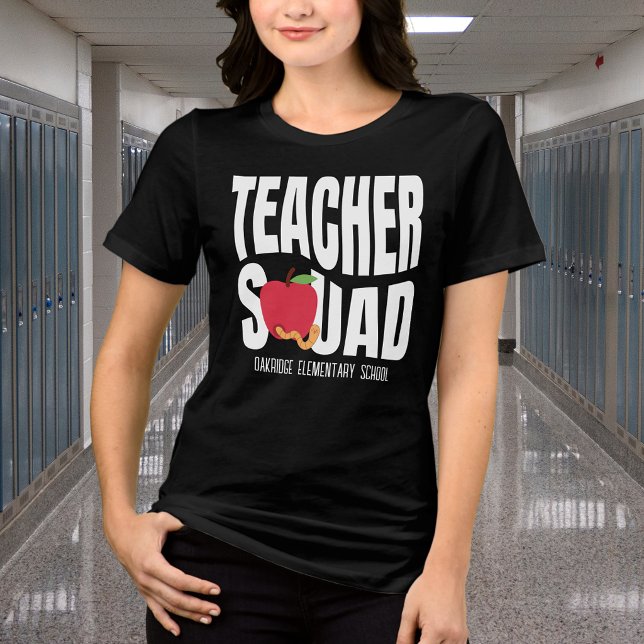 Süße rote Apfel-Lehrertruppe Tri-Blend Shirt (Von Creator hochgeladen)